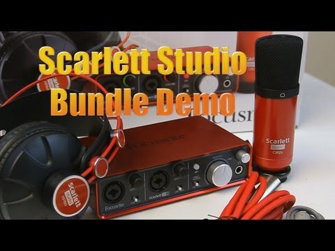 Focusrite Scarlett Studio Recording Bundle unboxing and demo @ PMT